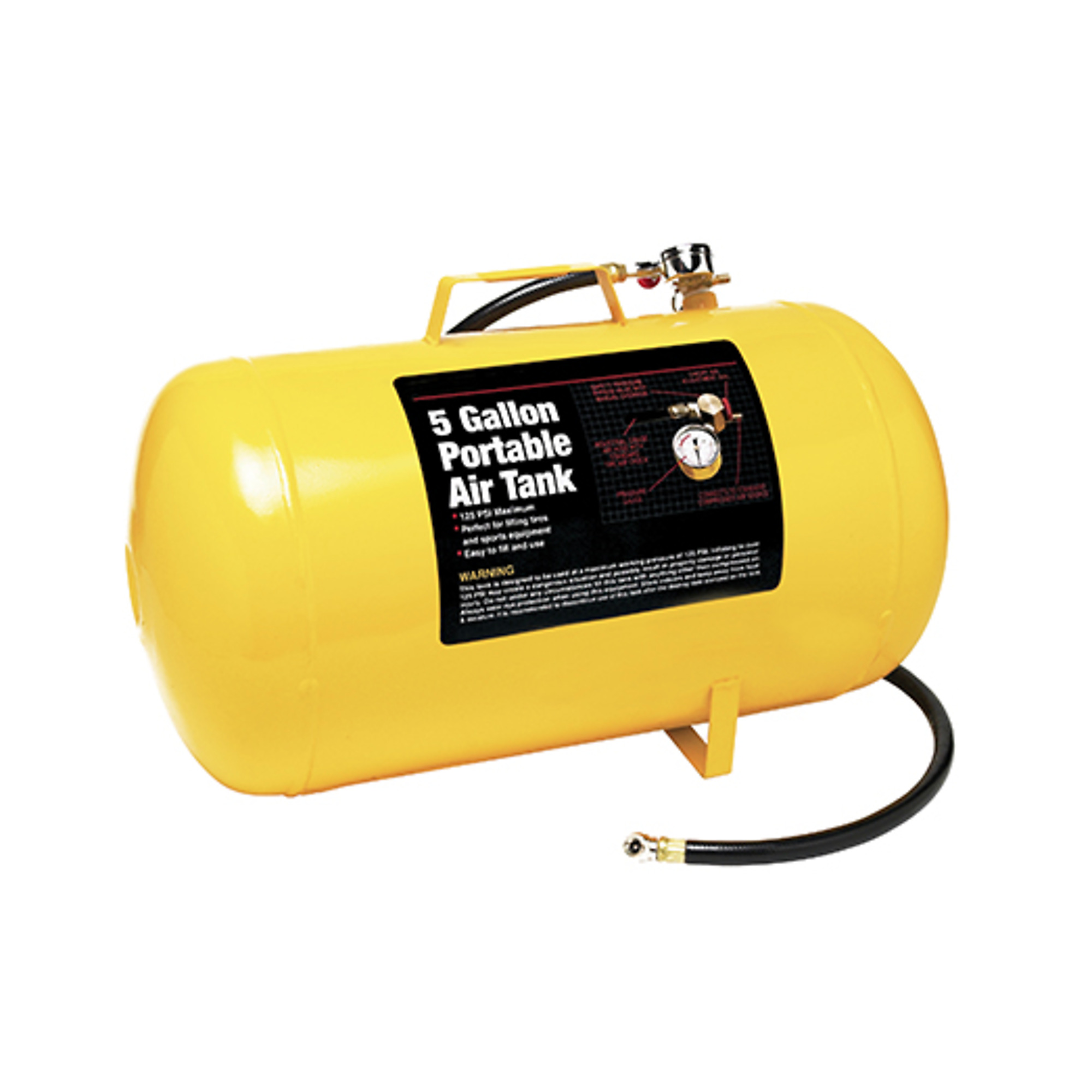 K&L Supply Portable Air Tank, 5-Gallon Capacity, 37-8160